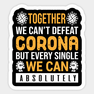 Corona T - Shirt Design Sticker